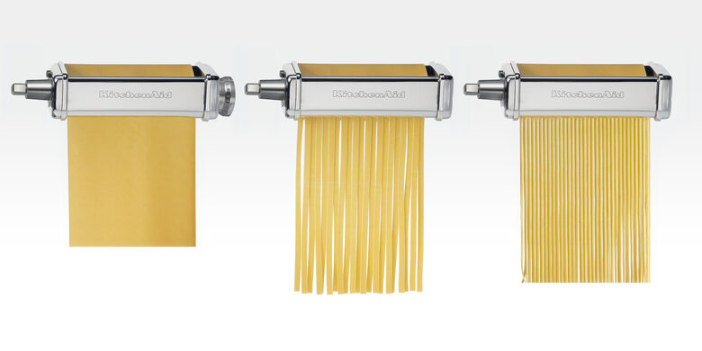 KitchenAid 5KSMPRA Tagliapasta e Sfogliatrice - Set di 3 Pezzi