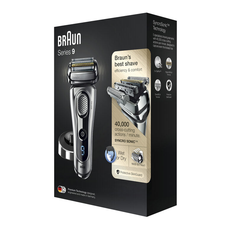 Braun Series 9 9260s Wet&Dry Rasoio Trimmer Argento