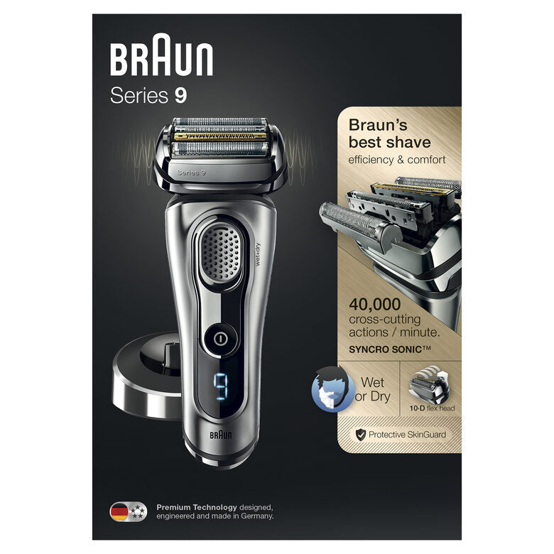 Braun Series 9 9260s Wet&Dry Rasoio Trimmer Argento