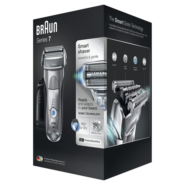 Braun Series 7 7899cc Wet&Dry Rasoio Trimmer Argento