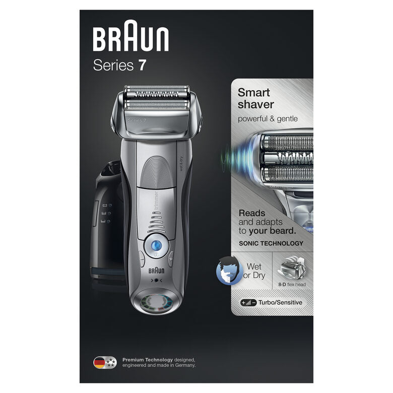 Braun Series 7 7899cc Wet&Dry Rasoio Trimmer Argento