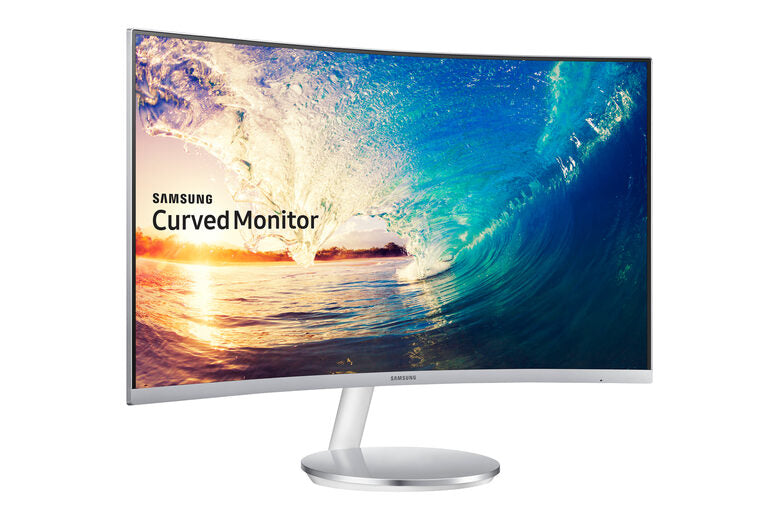 Samsung C27F591FDU 68,6 cm (27") 1920 x 1080 Pixel Full HD LED Argento, Bianco