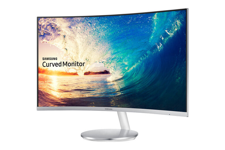 Samsung C27F591FDU 68,6 cm (27") 1920 x 1080 Pixel Full HD LED Argento, Bianco