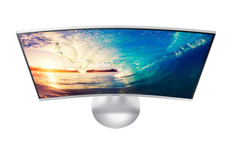 Samsung C27F591FDU 68,6 cm (27") 1920 x 1080 Pixel Full HD LED Argento, Bianco