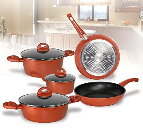 Aeternum Batteria 8 Pezzi Corallo Induction