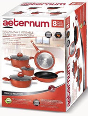 Aeternum Batteria 8 Pezzi Corallo Induction