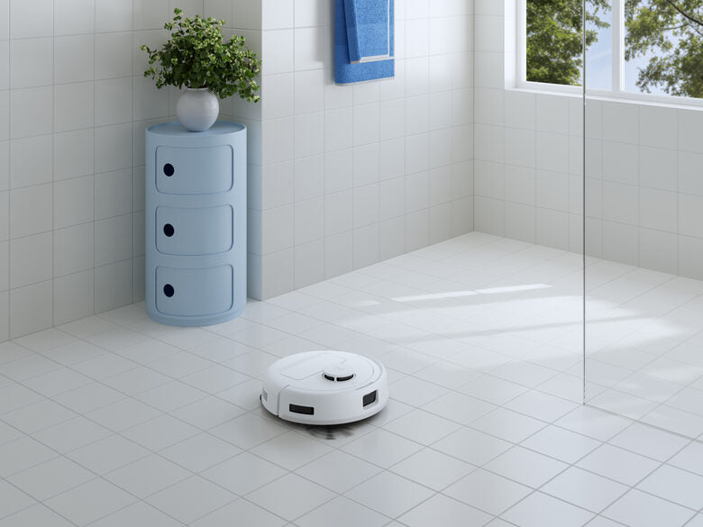 Ecovacs Deebot MINI Blue Senza sacchetto Blu, Bianco
