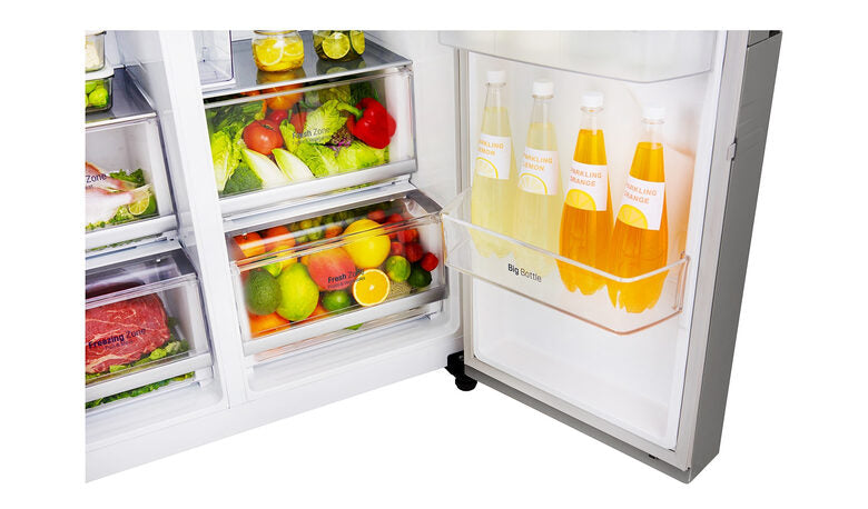 LG GSL761PZUZ frigorifero side-by-side Libera installazione 601 L F Acciaio inossidabile
