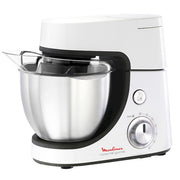 Moulinex Masterchef Gourmet robot da cucina 900 W 4,6 L Nero, Acciaio inossidabile, Bianco