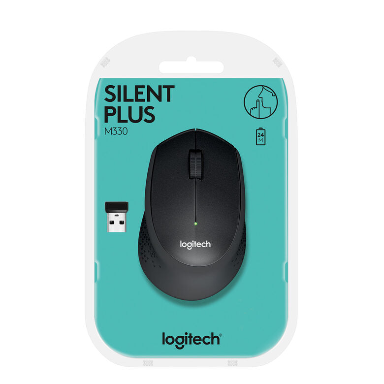 Logitech M330 SILENT PLUS mouse Mano destra RF Wireless Meccanico 1000 DPI