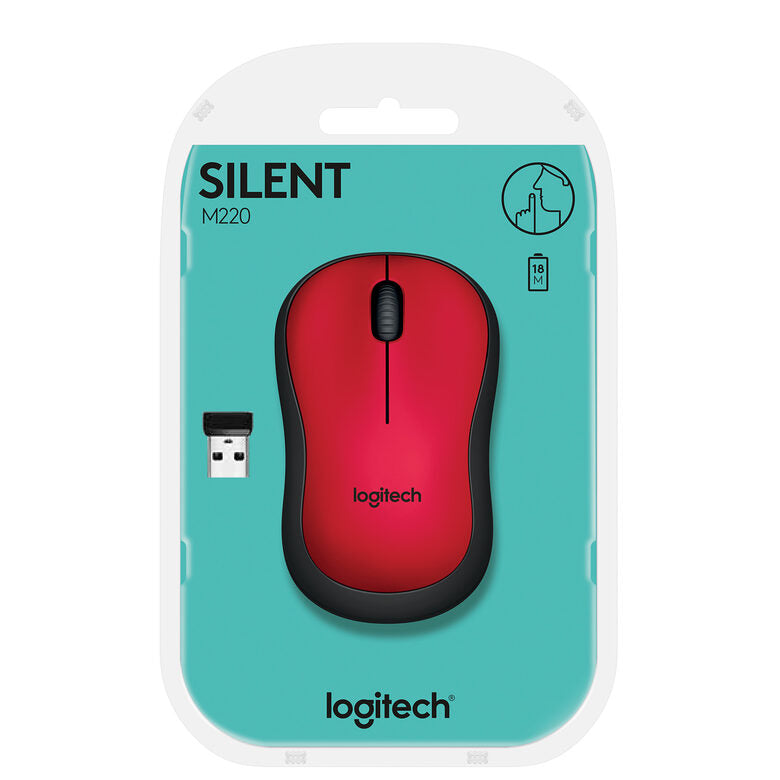 Logitech M220 SILENT mouse Ambidestro RF Wireless Ottico 1000 DPI