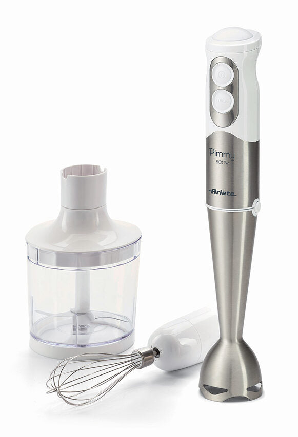 Ariete Pimmy 0,5 L Frullatore ad immersione 500 W Acciaio inossidabile, Bianco