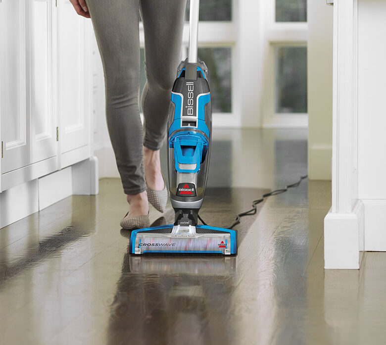 Bissell CrossWave Senza sacchetto 0,62 L 560 W Blu, Titanio