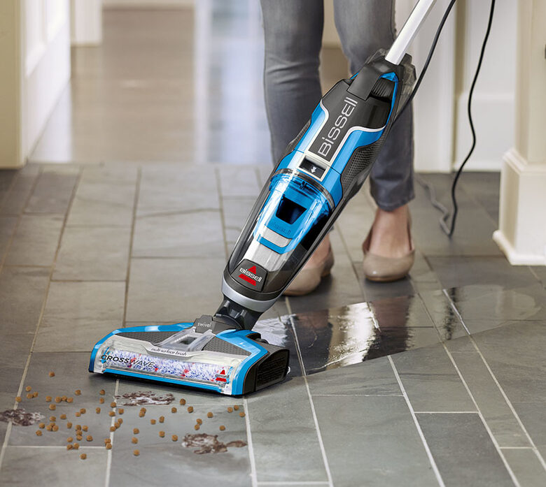 Bissell CrossWave Senza sacchetto 0,62 L 560 W Blu, Titanio