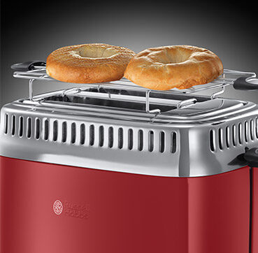 Russell Hobbs Retro Ribbon 2 fetta/e 1300 W Rosso
