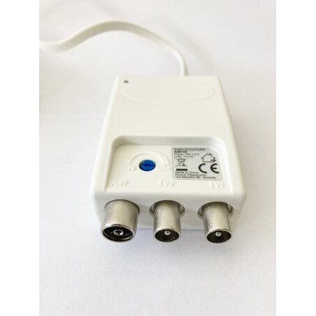 Nuova Video Suono Amplificatore Da Interno Per Antenna Tv A 2 Uscite Nvs