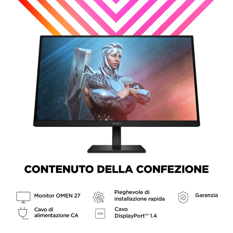 HP OMEN by HP Monitor da gaming OMEN by 27" FHD 165 Hz – OMEN 27