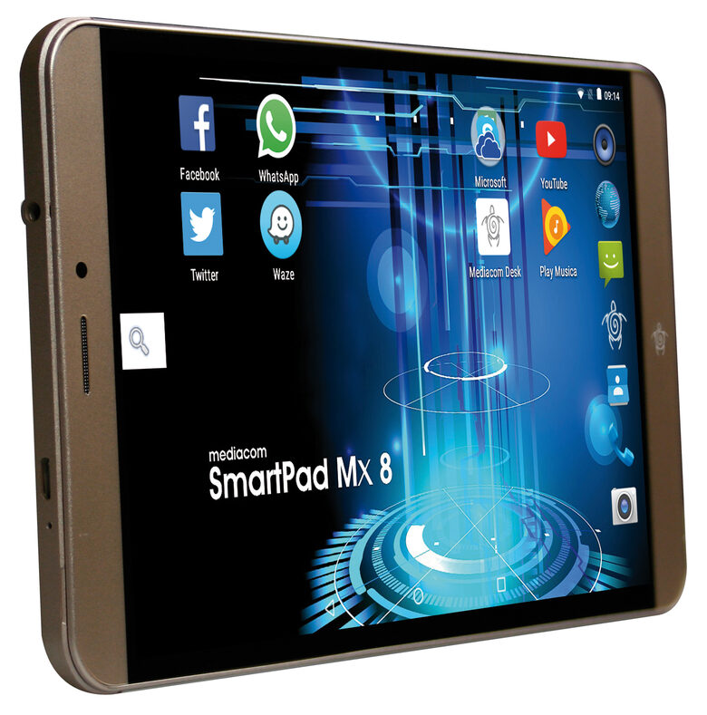 Mediacom SmartPad Mx 8 4G LTE 16 GB 20,3 cm (8") Mediatek 1 GB Wi-Fi 4 (802.11n) Android 6.0 Oro