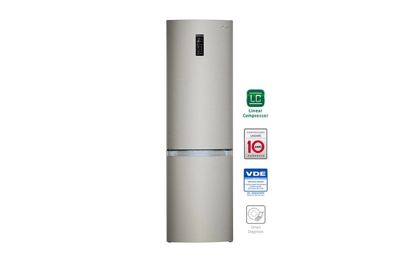 LG GBB930DNQZN frigorifero con congelatore Libera installazione 335 L Grigio