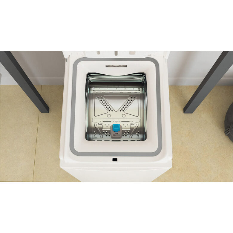 Whirlpool TDLR 6240S IT Lavatrice A Libera Installazione A Carica Dall'alto 6 Kg, 1200 Giri, Tecnologia 6° Senso, Soft Opening, Classe C, Bianco