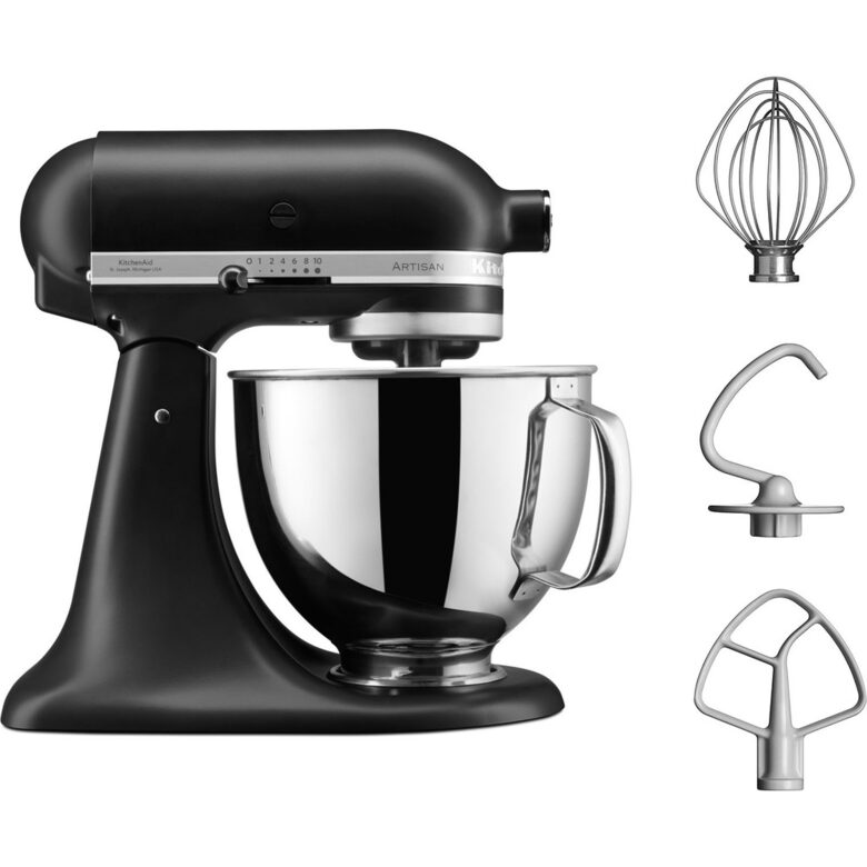 KitchenAid 5KSM125EBM robot da cucina 300 W 4,8 L Nero