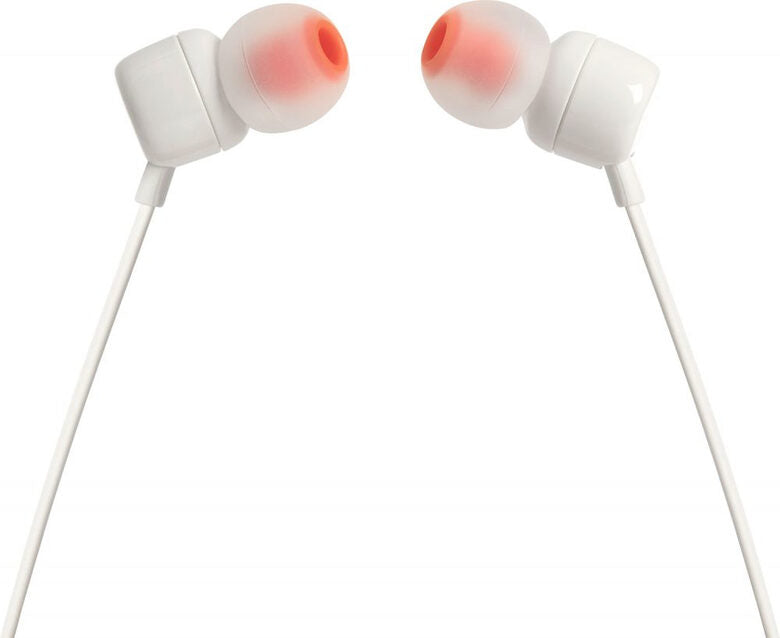 JBL T110 Auricolare Cablato In-ear Musica e Chiamate Bianco