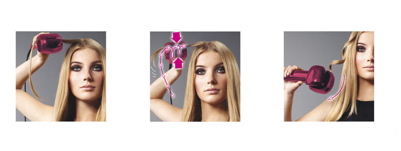 BaByliss C903PE messa in piega Ferro arricciacapelli automatico Rosa