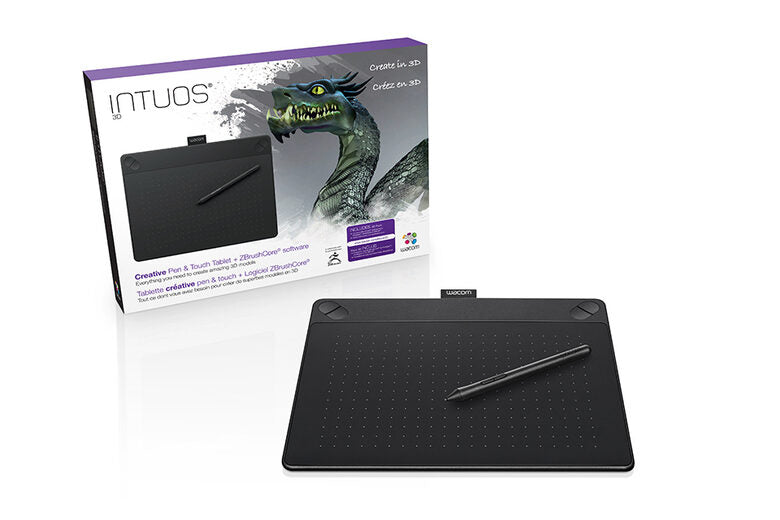 Wacom INTUOS 3D BLACK PT M SOUTH tavoletta grafica Nero 2540 lpi (linee per pollice) 216 x 135 mm USB
