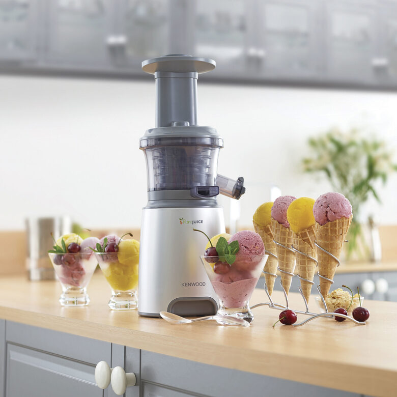 Kenwood PureJuice JMP601SI Estrattore di succo 150 W Grigio, Traslucido, Bianco