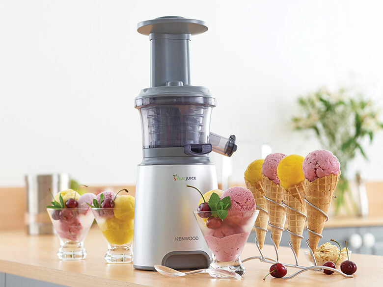 Kenwood PureJuice JMP601SI Estrattore di succo 150 W Grigio, Traslucido, Bianco