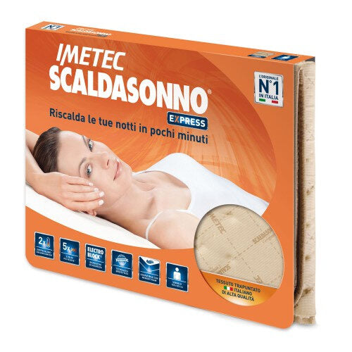 Imetec Scaldasonno Express Riscaldaletto elettrico 100 W Beige Tessuto