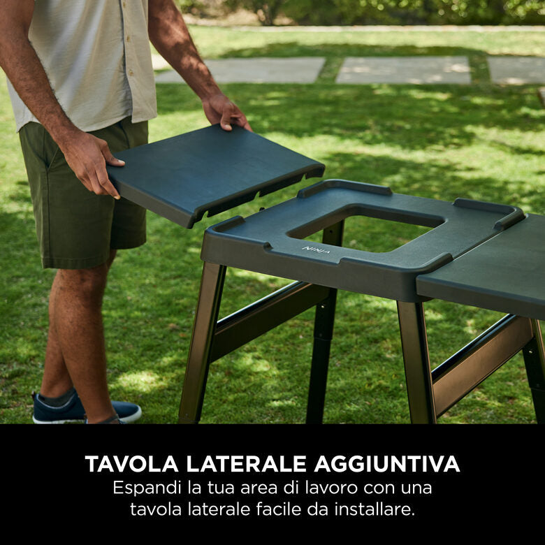 Ninja Tavola laterale e supporto regolabile Woodfire