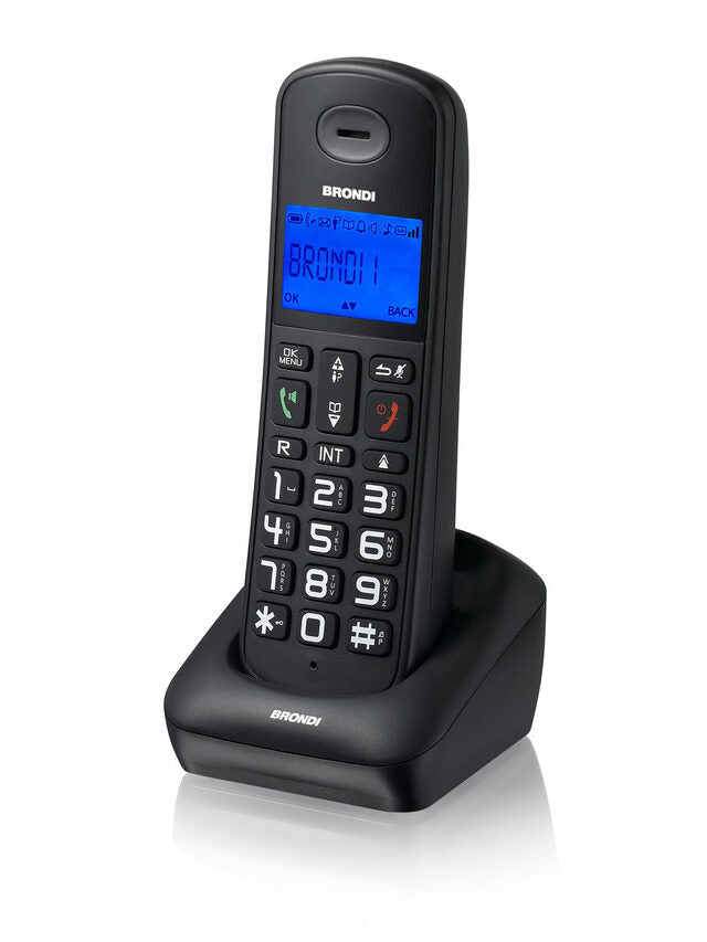 Brondi Bravo Style Telefono DECT Identificatore di chiamata Nero
