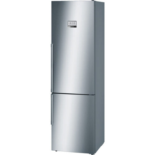 Bosch Serie 8 KGF39PI45 frigorifero con congelatore Libera installazione 343 L Metallico, Acciaio inossidabile