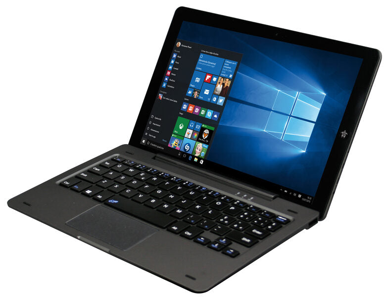 Mediacom WinPad 10.1 U10 Ibrido (2 in 1) 25,6 cm (10.1") Touch screen HD Intel Atom® 2 GB DDR3L-RS-SDRAM 32 GB Flash Windows 10 Home Nero