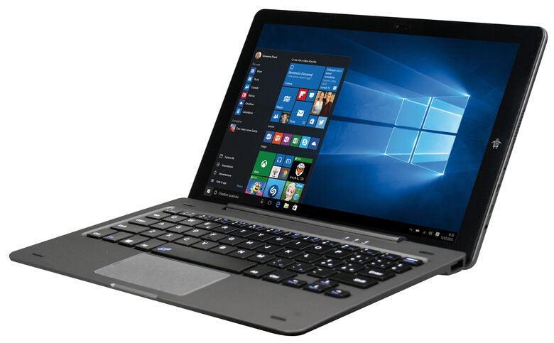 Mediacom WinPad 10.1 U10 Ibrido (2 in 1) 25,6 cm (10.1") Touch screen HD Intel Atom® 2 GB DDR3L-RS-SDRAM 32 GB Flash Windows 10 Home Nero