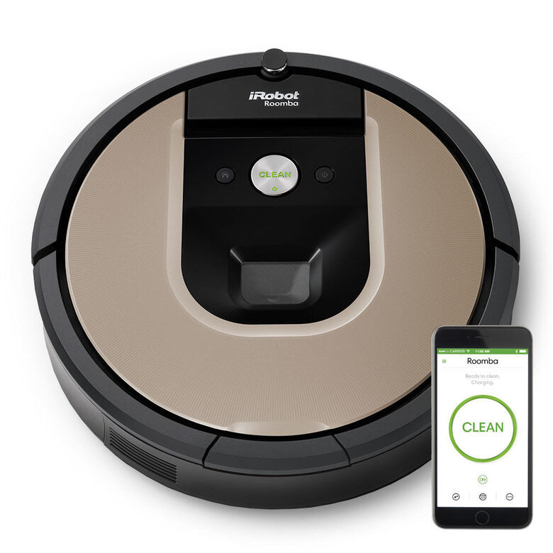 iRobot Roomba 966 Aspirapolvere Robot 0,6 L Senza sacchetto Nero, Argento