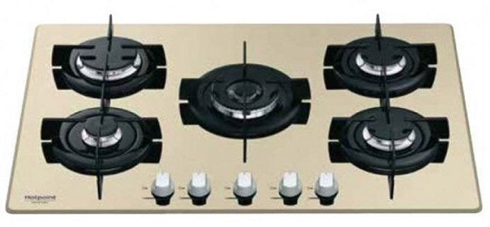 Hotpoint DD 752 P/HA(CH) piano cottura Champagne Da incasso Gas 5 Fornello(i)