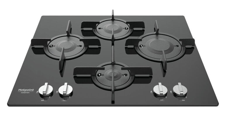 Hotpoint FTGHG 641 D/HA(BK) piano cottura Nero Da incasso 60 cm Gas 4 Fornello(i)