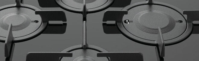 Hotpoint FTGHG 641 D/HA(BK) piano cottura Nero Da incasso 60 cm Gas 4 Fornello(i)