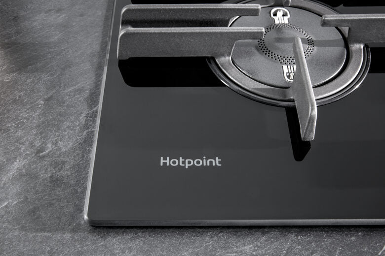 Hotpoint FTGHG 641 D/HA(BK) piano cottura Nero Da incasso 60 cm Gas 4 Fornello(i)