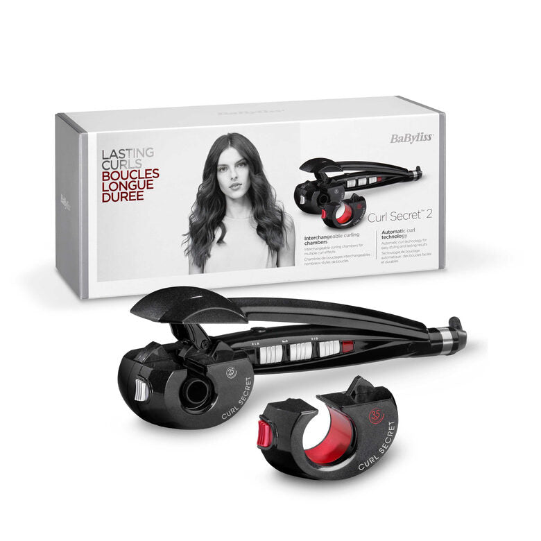 BaByliss Curl Secret Ionic 2 Ferro arricciacapelli automatico Caldo Nero 2,5 m