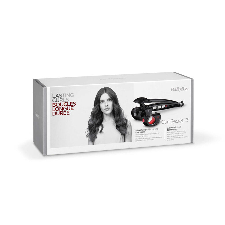BaByliss Curl Secret Ionic 2 Ferro arricciacapelli automatico Caldo Nero 2,5 m