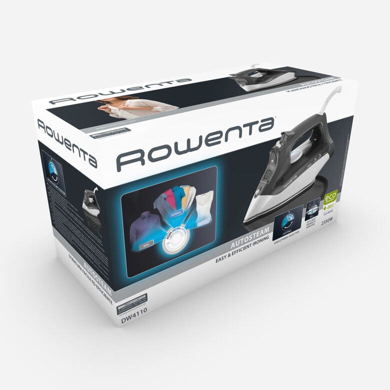 Rowenta Autosteam DW4110 Ferro da stiro a secco e a vapore 2350 W Nero, Bianco