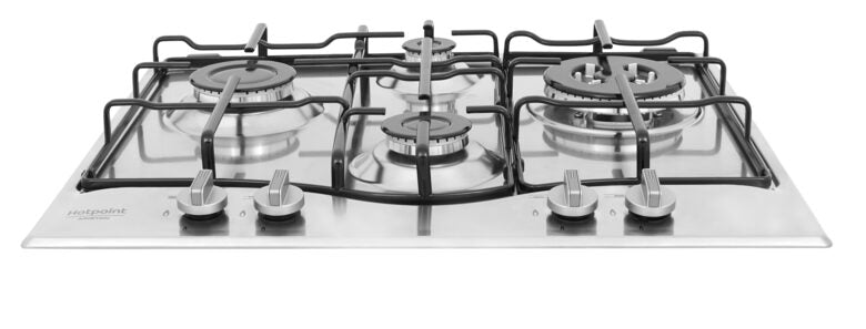Hotpoint PCN 642 T/IX/HAR piano cottura Acciaio inossidabile Da incasso 60 cm Gas 4 Fornello(i)