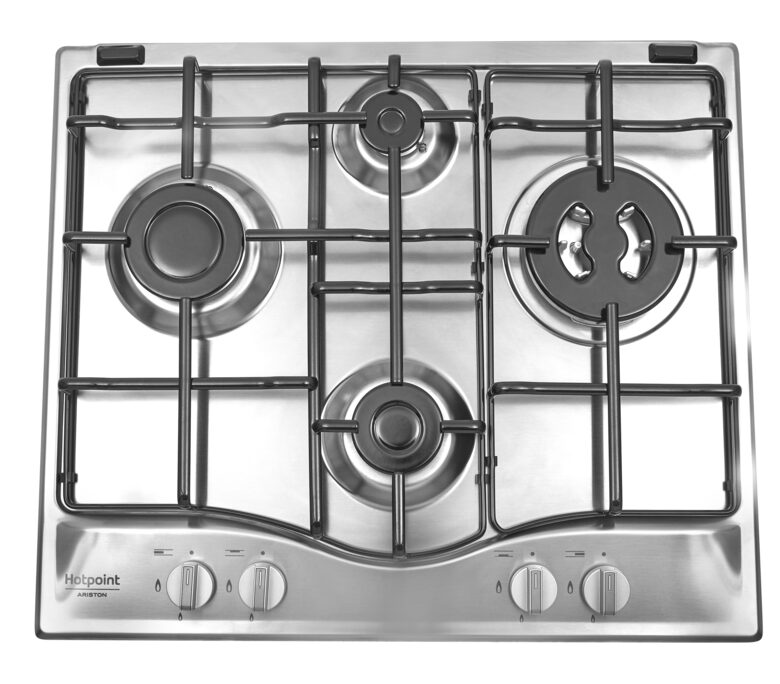 Hotpoint PCN 642 T/IX/HAR piano cottura Acciaio inossidabile Da incasso 60 cm Gas 4 Fornello(i)