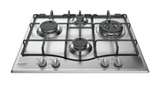 Hotpoint PCN 642 T/IX/HAR piano cottura Acciaio inossidabile Da incasso 60 cm Gas 4 Fornello(i)