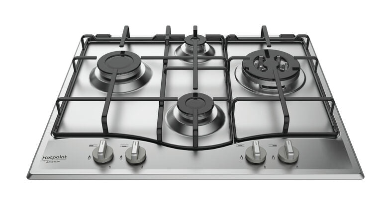 Hotpoint PCN 642 T/IX/HAR piano cottura Acciaio inossidabile Da incasso 60 cm Gas 4 Fornello(i)