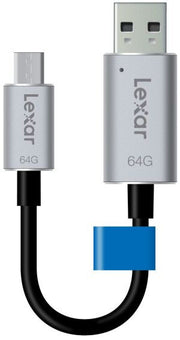 Lexar JumpDrive C20m 64GB unità flash USB USB Type-A / Micro-USB 3.2 Gen 1 (3.1 Gen 1) Nero, Argento