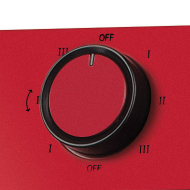 G3 Ferrari G60007 stufetta elettrica Interno Nero, Rosso 1200 W Riscaldatore di ambienti elettrico alogeno